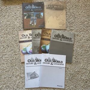 Abeka 5 Grade Old World History & Geography Set of Books Homeschool