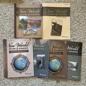 Abeka 6 Grade New World History & Geography Set Of Books