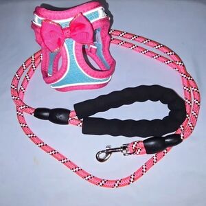 🆕Step-In (Vest-Style) Reflective Pet Harness & Leash Set, XXS - NEW