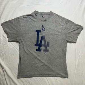 MLB LA Dodgers Men’s gray and navy t-shirt - Size XL