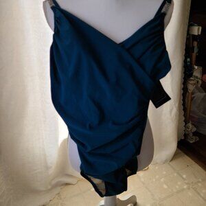 SHAPE FX CONTROL SWIMSUIT TEAL SIZE 8