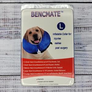 Soft Inflatable Recovery Dog Collar Blue | Large