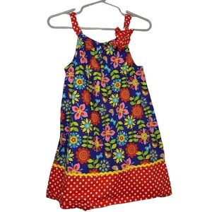 NWOT Kids Headquarters Mixed Pattern Cotton Dress