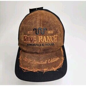 King Ranch Texas Limited Edition 2010 Leather Hat USA Living Legend New with Tag