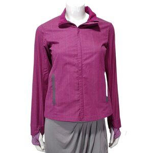 Brooks Long Sleeve Jacket Women's Size XS Purple Color Reflective stripes
