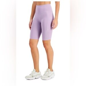 ID Ideology Women's Compression High Rise 10 Bike Shorts Purple Size X-Small