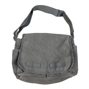 Sweetbriar Unixex Canvas Crossbody Tote Grey Messenger