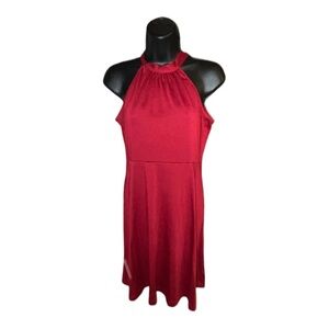 Gorlya Sleeveless burgundy dress