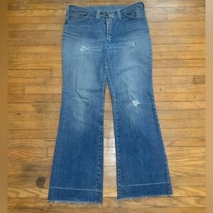 Vintage 70’s Caper Denim Flare Jeans