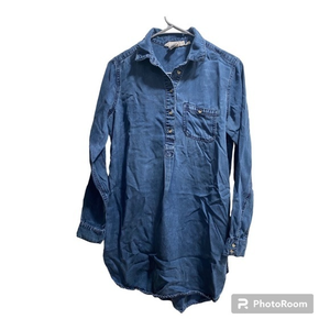 L.O.G.G. H&M Womens Denim‎ Shirt Dress Size 4 True color in Picture 1