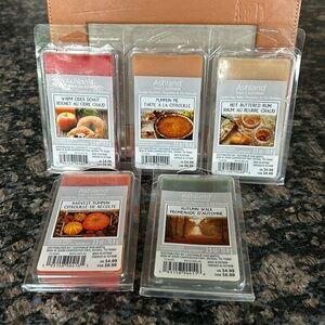 ASHLAND ASSORTED FALL SCENTED WAX MELTS SET OF 5 NWT