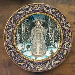 RUSSIAN FAIRY TALES PLATE The Snow Maiden Heinrich German Villeroy & Boch