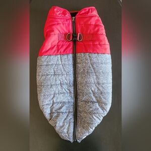 BAILEY AND BELLA RED AND GREY DOG VEST (XXL)