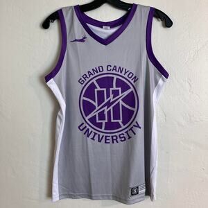 Grand Canyon University Antelopes Grey Purple Basketball Jersey