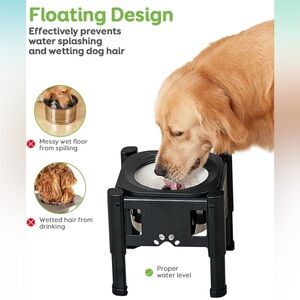 Pawque adjustable height pet bowl