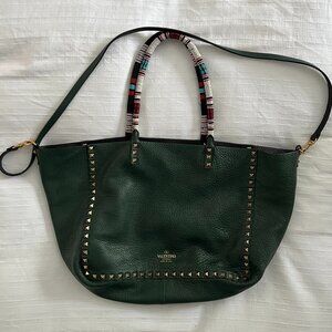 Valentino Garavani Beaded Rockstud Reversible Tote Bag