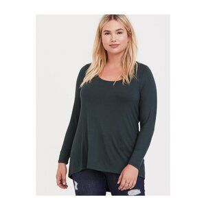 NWT Torrid Super Soft Scoop Neck Long Sleeve Tunic Tee Size 2/2X (18/20)