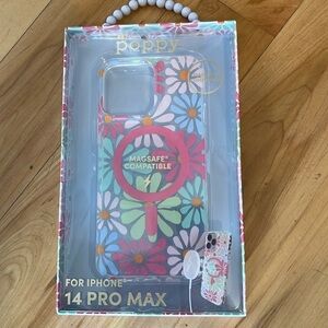 🆕 xo Poppy Floral 14 Pro Max iPhone case - NIB