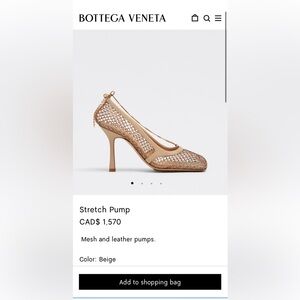 Bottega Veneta Stretch Pump size 37