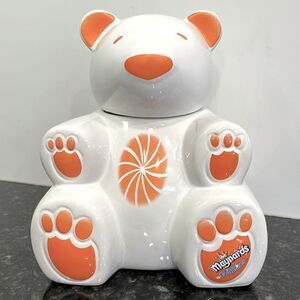 Candy Jar-Maynards White & Orange Ceramic Bear