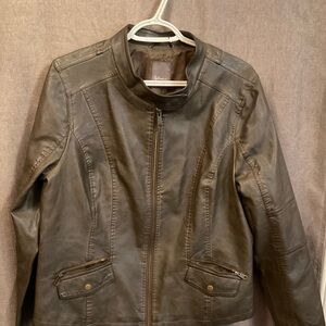 Vegan leather jacket