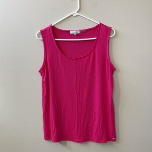 Calvin Klein Women's Sleeveless Seamless Pink Tank Top Sz L