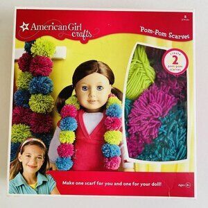 American Girl Crafts Pom-Pom Scarves Kit Makes Scarf for Child & Doll Age 8+