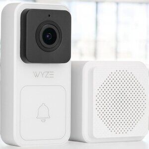 New Wyze Video Doorbell Camera Chime IP65 Weatherproof Night Vision #WVDB1WC1