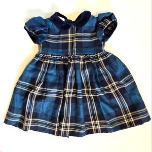 Papo D'anjo girls wool plaid dress size 18M