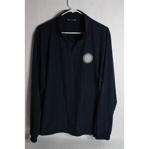 Travis Mathew Golf Windbreaker Jacket Navy Full Zip Up Mens - Size XL