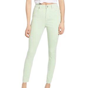 PTCL High Waisted Pistachio Green Skinny Jeans