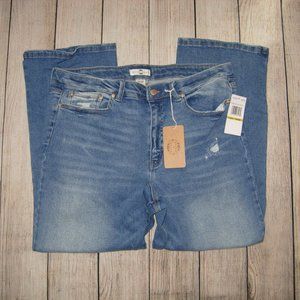 Mason & Belle Mid-Rise Straight Jeans 14/32 NEW WITH TAG