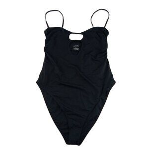 JMP Women's Vegas One Piece Swimsuit Size XL Black Convertible Straps Cutouts