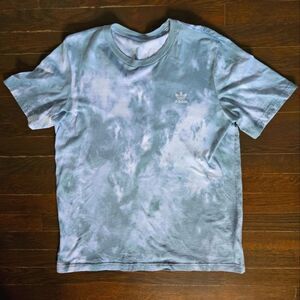 Men's adidas Tie Dye Sports Home Short Sleeve Colorblock T-Shirt Sz Large