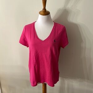 Polo Ralph Lauren V neck tee. Size large