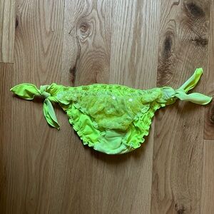 CALZEDONIA || Ruffled Sequinned Bikini Bottom Size Small