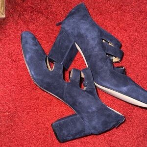 Blue suede shoes