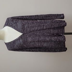 Simply Vera Wang Slouchy Purple Cardigan, Size Medium