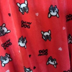 OH MY D❤️G French Bulldog Super Cozy Microfleece Pajama Bottoms