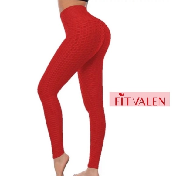 FITLAVIN Pants - FIT VALEN  High Waisted Booty Lift Ruched  Tummy Control Scrunch Leggings