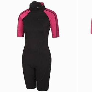 Mountain warehouse pink black shorty wetsuit size 8-10​​​​​​​​​​​​​​​​​​​