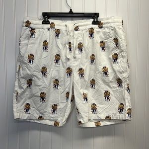 Denim Flower Ricky‎ Singh Preppy Bear Shorts Sz XL