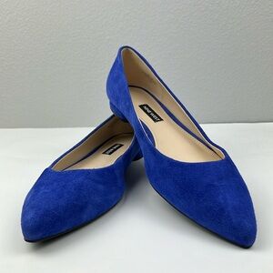 Nine West pointy flats royal blue size 9M