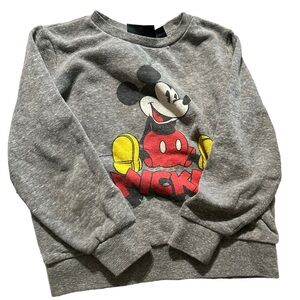 Disney kids 5T grey Micky Mouse sweatshirt