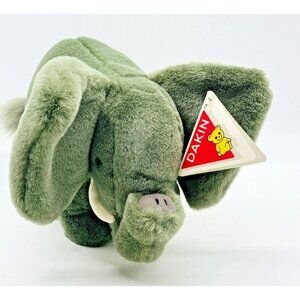 Tuscany Elephant Vintage Dakin Plush Stuffed Animal Original Tags 7 inch #06056