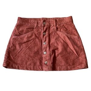 Free People Ray Corduroy Mini Skirt