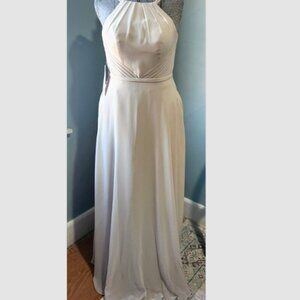 Azazie Melinda Bridesmaid or Prom Dress Frost Bust 34" Waist 27" Hips 37.50 NWT