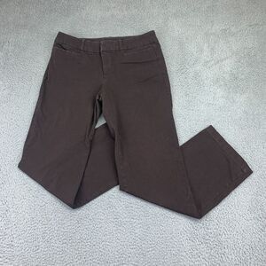 Dockers Pants Womens 8 Brown Straight Leg Mid-Rise Stretch Dress Slacks