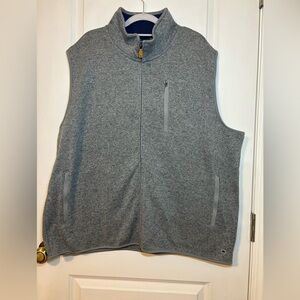 Crown & Ivy, Men’s brushed fleece vest, 2X, Big and Tall,