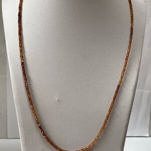 Dravite Tourmaline 2mm necklace 20 Inches